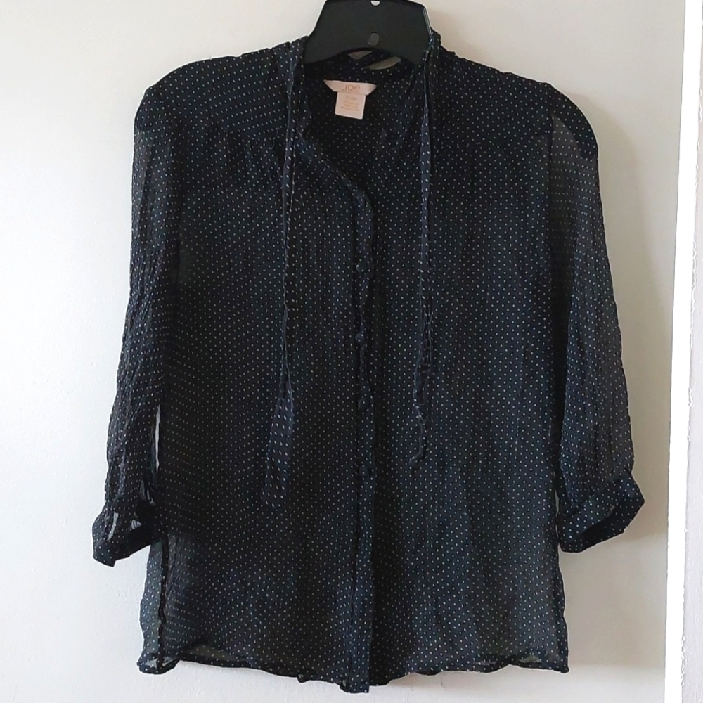 Joe fresh 100% silk top size M